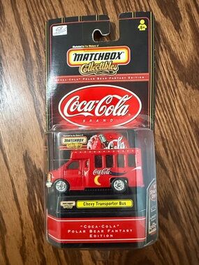 Matchbox Collectible Coca-Cola Red Chevy Transporter Bus - Kids Toy